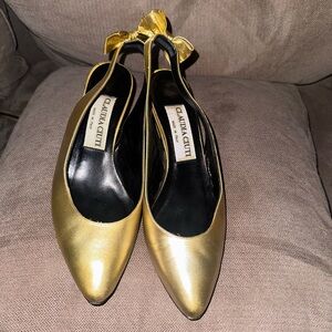 Cute gold heels worn a few times